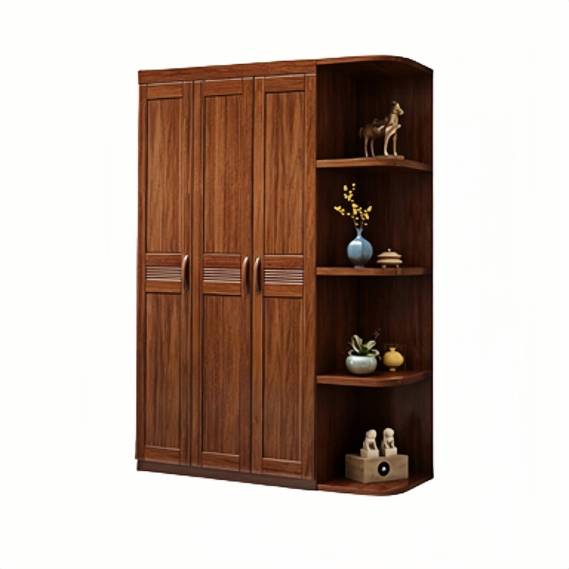 豫汉迎实木衣柜更衣柜高清大图