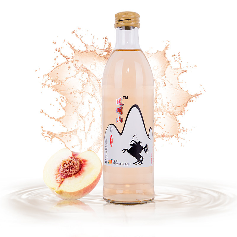 通明山水果酒(水蜜桃味)3度迷你装小酒3度300ml单瓶