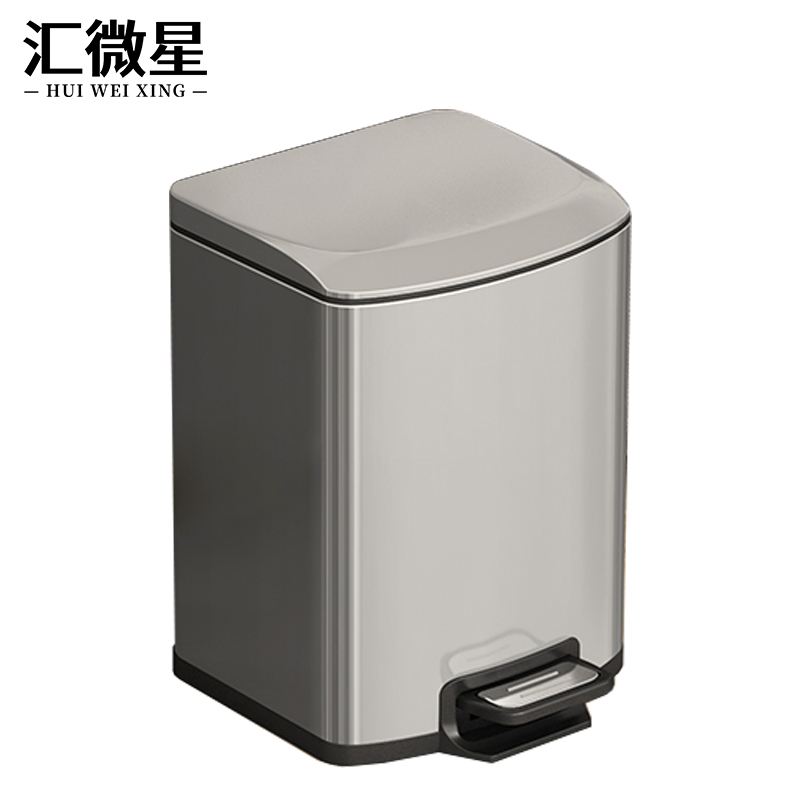 汇微星脚踏垃圾桶高清大图