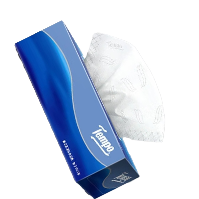 得宝 T2274 90抽XL码3层抽纸 天然无香盒装纸面巾 32盒/箱高清大图