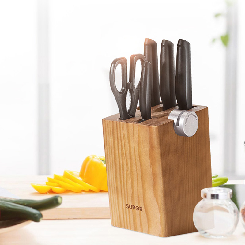 苏泊尔刀具套装不锈钢全套组合二合一刀座尖峰系列TK1520Q高清大图