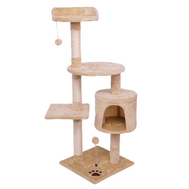 网红猫爬架猫窝猫树猫抓柱别墅猫架小型通天柱猫咪用品爬猫架一体高清大图