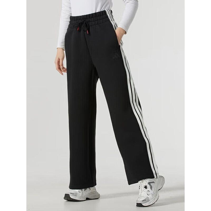 阿迪达斯 (adidas)运动裤女裤新款休闲针织直筒长裤 JZ1642 C