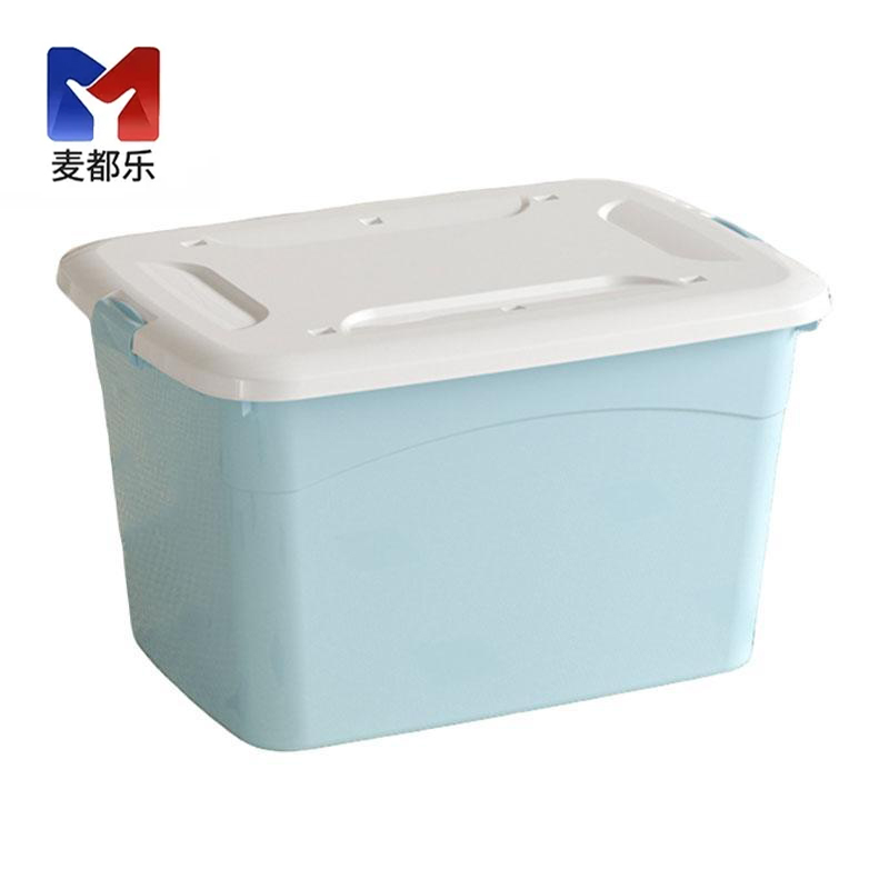 麦都乐 塑料收纳箱带六轮700*510*405mm 个高清大图