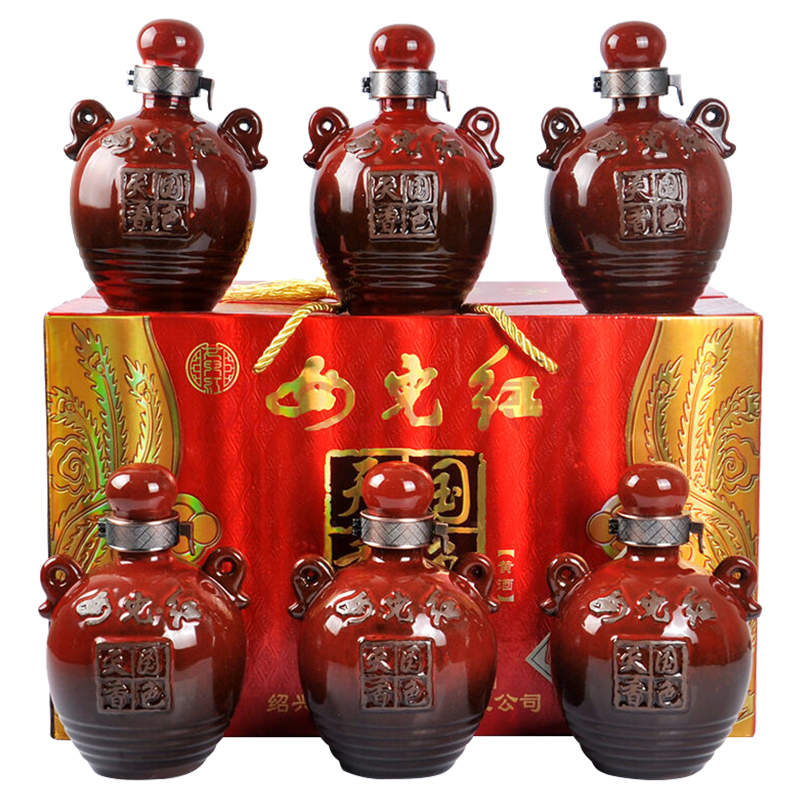 女儿红 绍兴黄酒 国色天香 500ml*6坛礼盒装