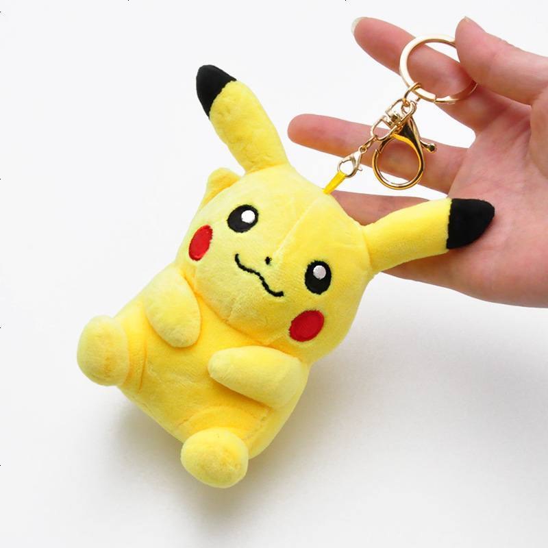 口袋可爱ins刺绣皮卡丘毛绒玩偶公仔挂件钥匙扣挂饰包包配饰 参数
