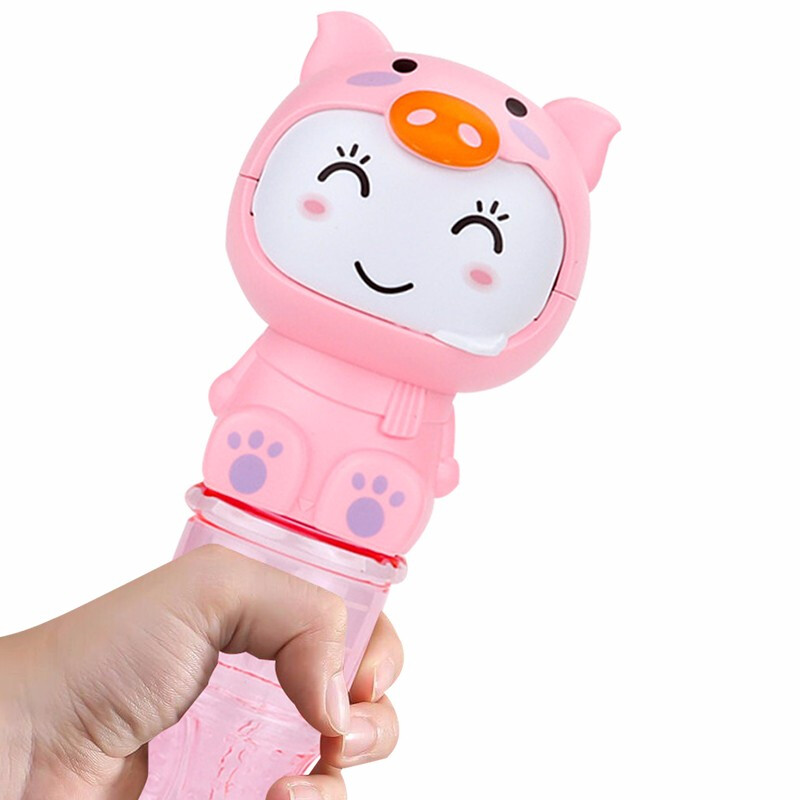 宝宝泡泡棒七彩泡泡户外夏季戏水男孩女孩灯抖音同款网红玩具小萌猪