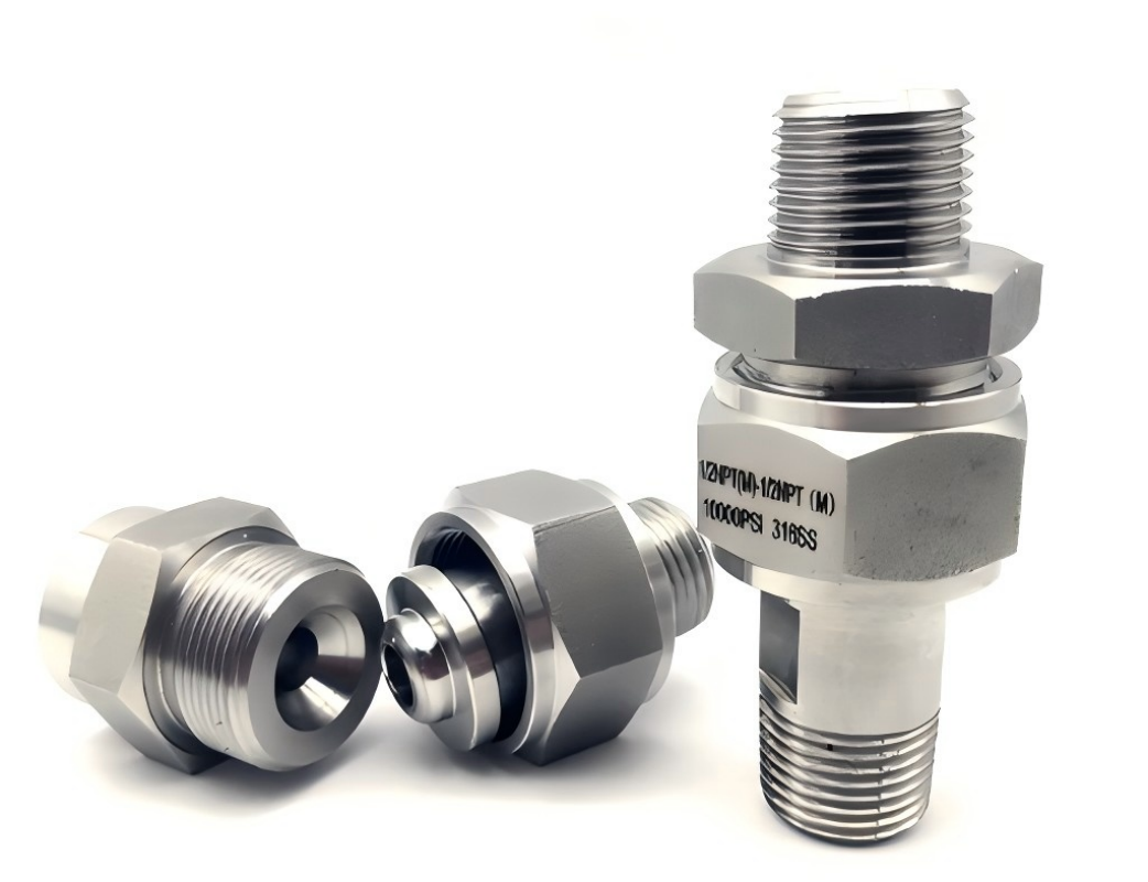 ZIVE 不锈钢仪表活动接头 ZIVEHDJT-1/2“NPT外-1/2”NPT内 个高清大图
