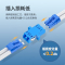 光纤适配器电信级LC-LC双工耦合器 LC法兰盘光纤对接头延长器光纤转接头 1个装 LC-2S-1