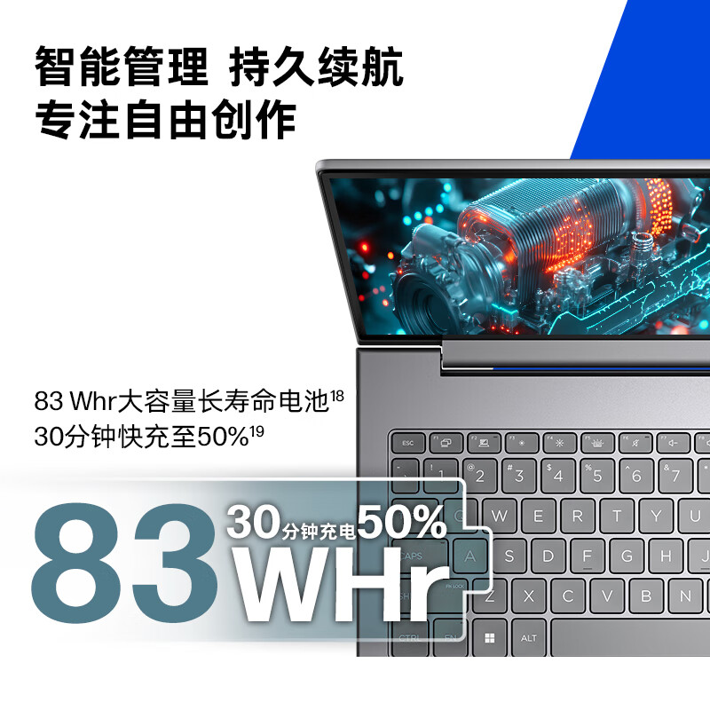 惠普(HP)战99 全新16英寸工作站级高性能AI商务笔记本电脑(酷睿二代Ultra7 255H 16G 2TB 2.5K屏)升级版高清大图