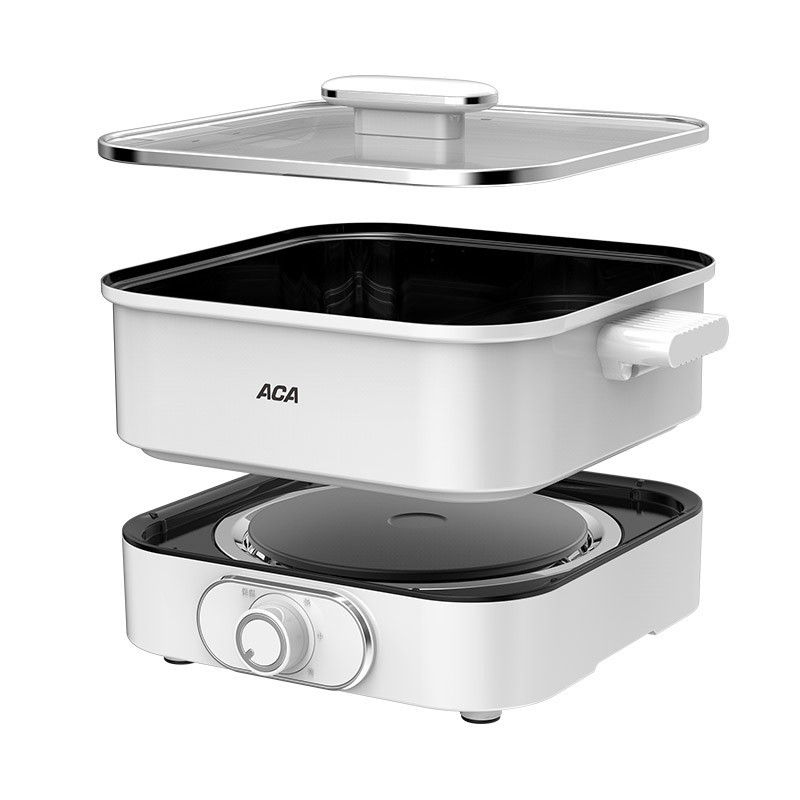企购优品 ACA 多功能电煮锅ALY-38HG11J(白色)