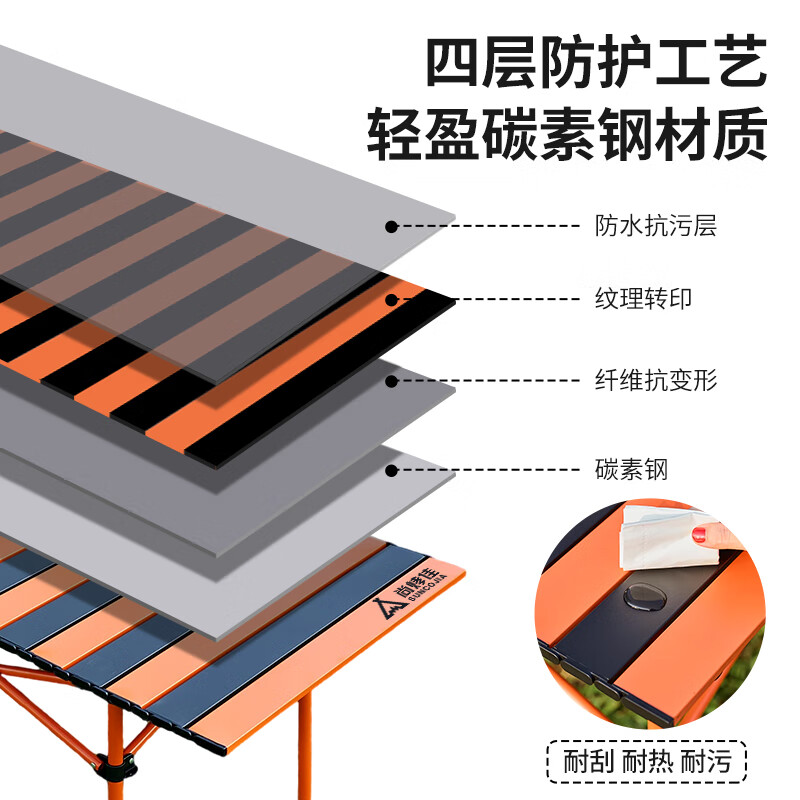 尚烤佳 蛋卷桌 野趣 120*55*50LS-685高清大图