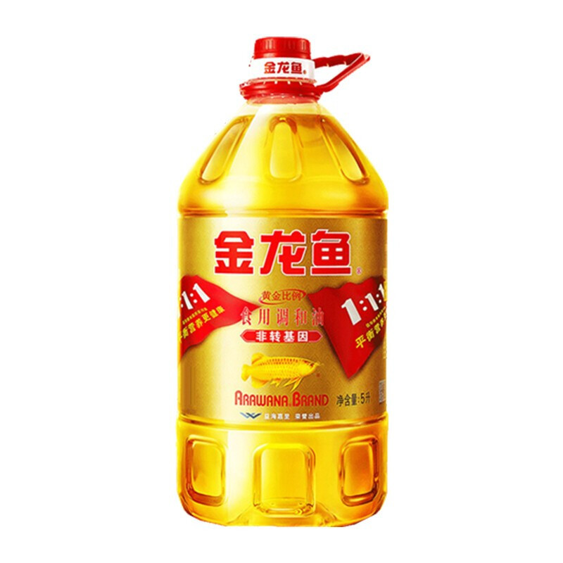 金龙鱼 食用调和油 非转基因5L装