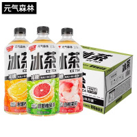 元气森林冰茶900ml大瓶装整箱减糖葡萄柚柠檬茶饮维生素C饮料
