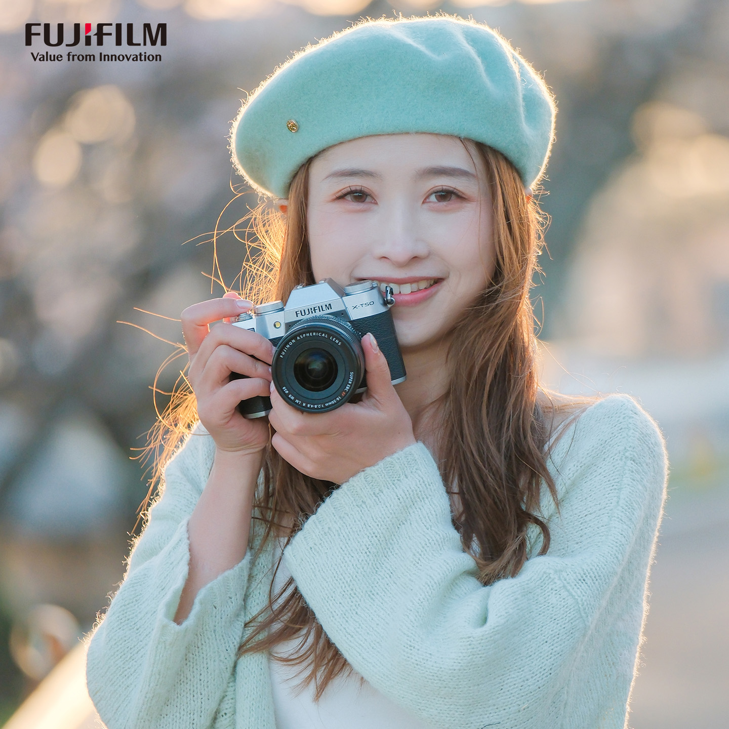 富士X-T50微单相机X-T50/XF16-50mm浩瀚银 标配4K数码高清学生vlog复古文艺视频防抖富士xt50高清大图