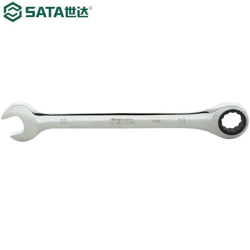 世达(SATA)全抛光两用快板 棘轮扳手快速扳手15MM 1把 43208 定制