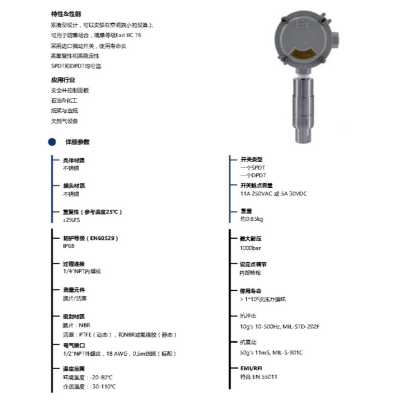 ZIVE 压力开关ZIVE-1006477 个高清大图