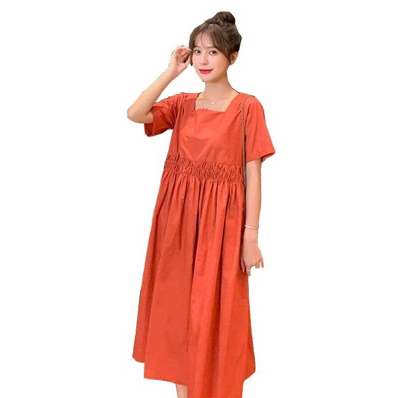 迪鲁奥(DILUAO)孕妇装夏装外出2021新款孕妇连衣裙中长款时尚潮妈孕妇套装夏季宽松透气孕妇裙子图片