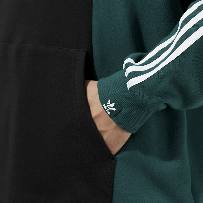 Adidas阿迪达斯三叶草卫衣男2022新款运动服连帽休闲套头衫HC0375