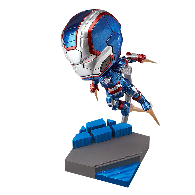 漫威 man q版粘土公仔手办 电影周边道具 钢铁侠 精美模型摆件 人偶