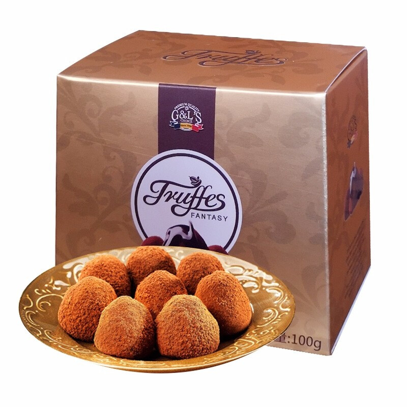 法国进口 Truffles 德菲丝 松露形代可可脂巧克力 浓情古典型 100g