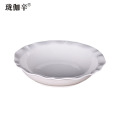 珑伽辛 白色陶瓷荷口碗酸菜鱼碗 9英寸/个
