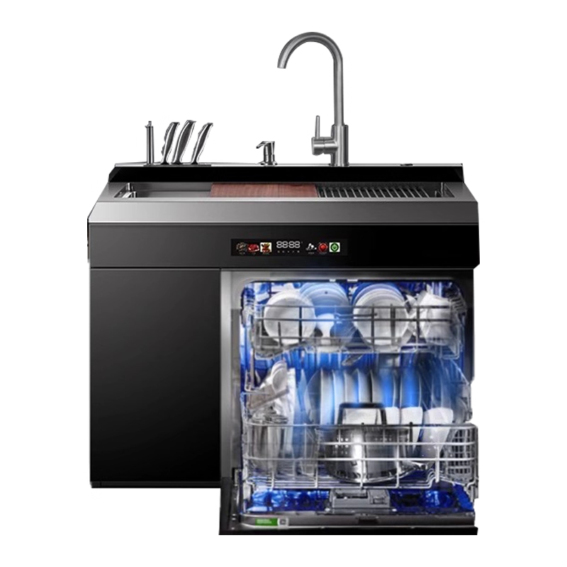 荣事达集成水槽洗碗机一体家用厨房消毒柜储物柜台嵌两用2361高清大图