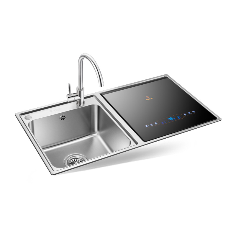 欧琳f5水槽洗碗机全自动一体嵌入式智能304不锈钢水槽双槽洗菜盆参数