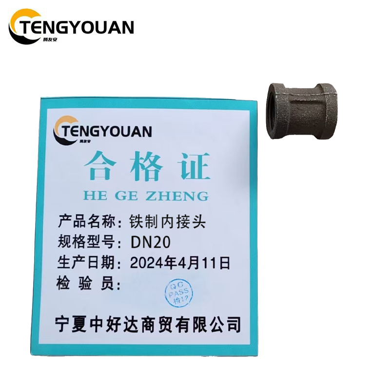 腾友安 铁制内接头 DN20/个高清大图