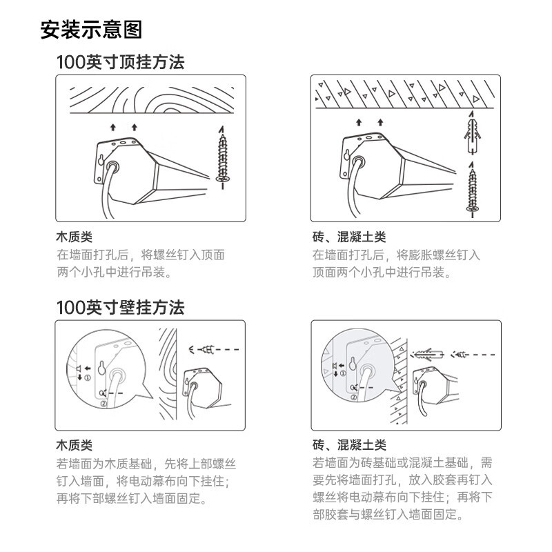 坚果投影(JMGO)[全新升级]100吋智能激光幕布-悬浮版 亮度增益 专业适配三色激光投影 防水防静电 超窄边框