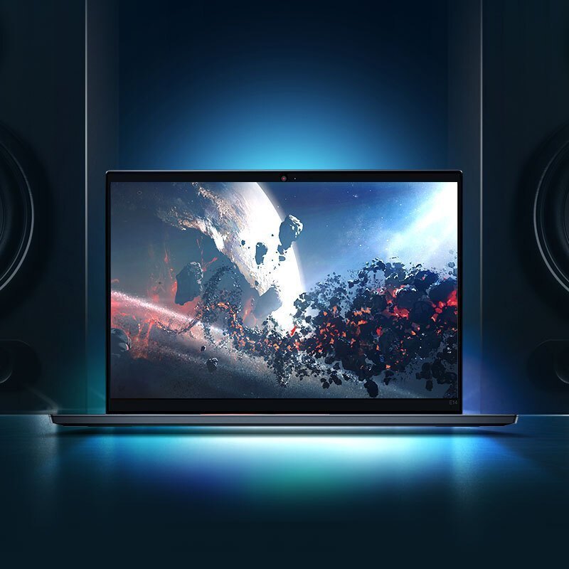 联想ThinkPad E14 14英寸轻薄笔记本电脑( 锐龙R7_5800U 8G 512GSSD 集显) 高清屏 黑 商务办公 网课学习 影音娱乐