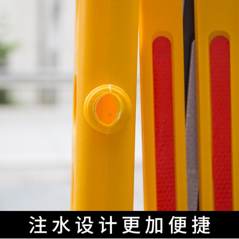 和一可塑 塑料伸缩围栏 水马护栏隔离墩 移动折叠护栏围栏 施工折叠式防护围挡