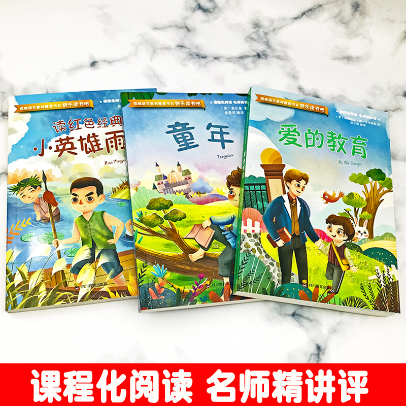 小英雄雨来 [正版]快乐读书吧丛书小英雄雨来童年爱的教育原著全3册高尔基管桦小学生阅读故事书籍六年级*读经典课外书目