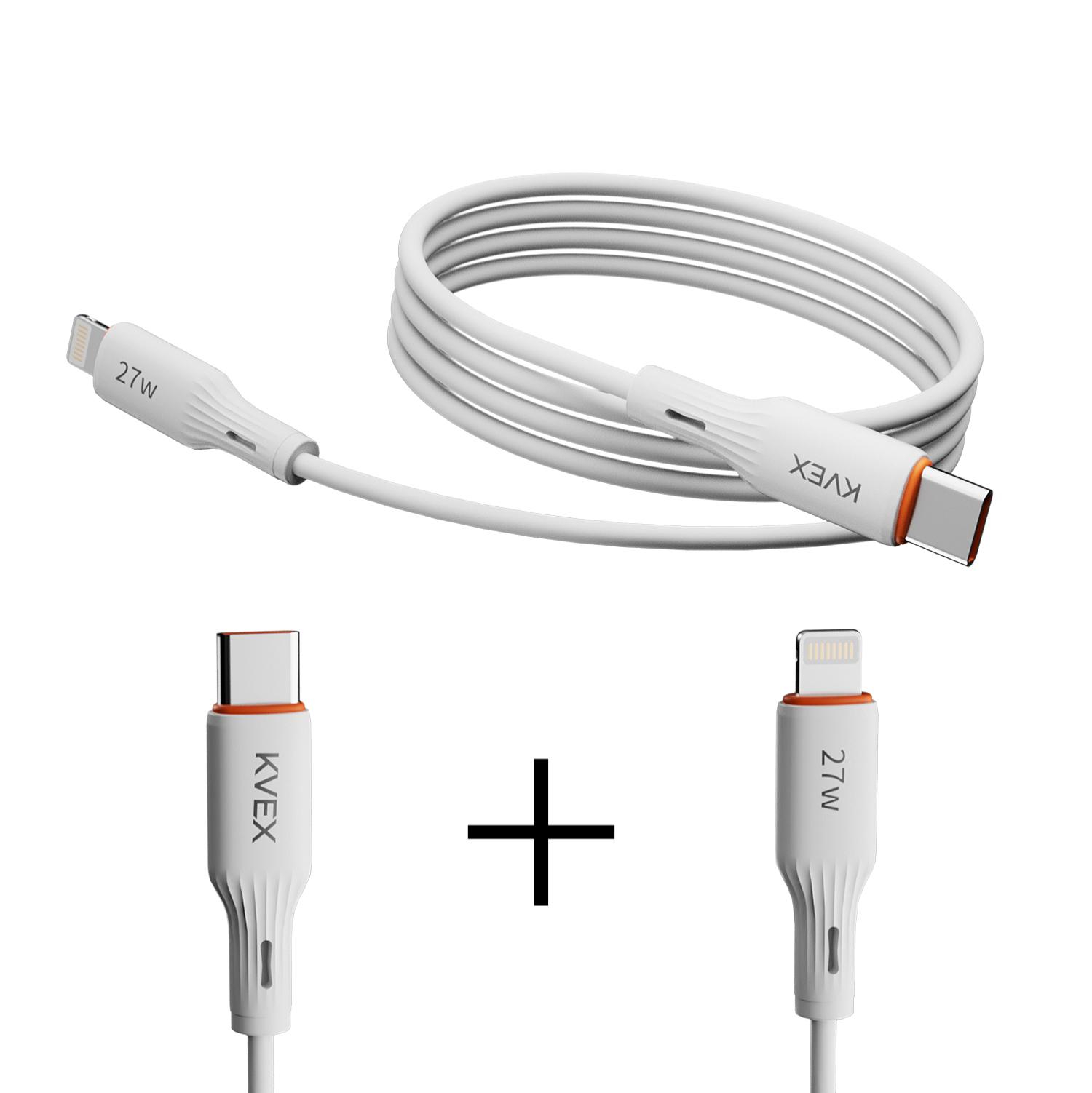 克维杰 御系列 TPE数据线 白色1M 御系列TPE数据线 KV-CL10T