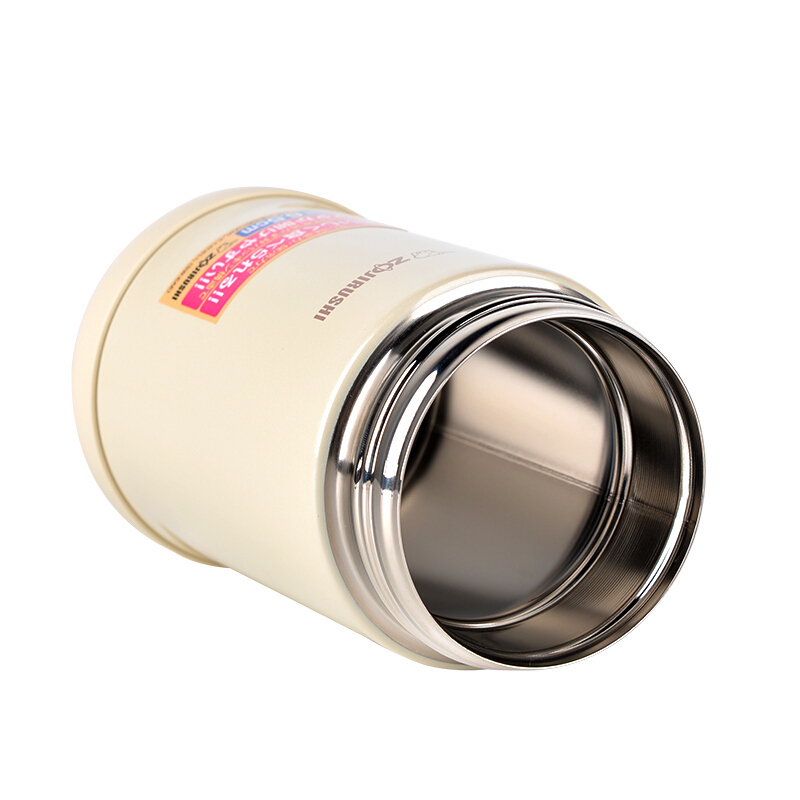 象印(ZO JIRUSHI)焖烧杯SW-EAE50-CC 进口不锈钢真空焖烧杯保温壶保温杯 奶白色 500ml
