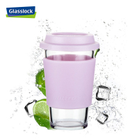 三光云彩(GLASSLOCK) 韩国进口钢化耐热玻璃水杯泡茶杯 紫色 RC106-1 500mL