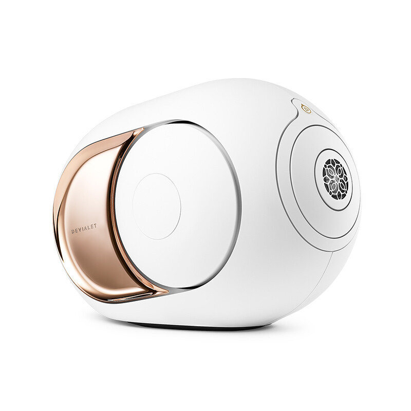 DEVIALET 帝瓦雷Phantom I 蓝牙音箱家用影院电视音箱高保真重低音WiFi音响 108dB 流金白+树台