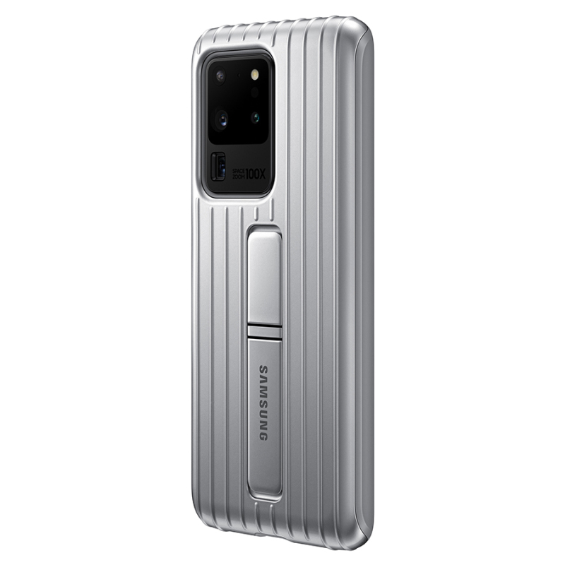 三星S20Ultra 5G原装立式支架保护壳 S20+ S20 5G保护套防摔立式支架手机套保护壳后壳原装正品