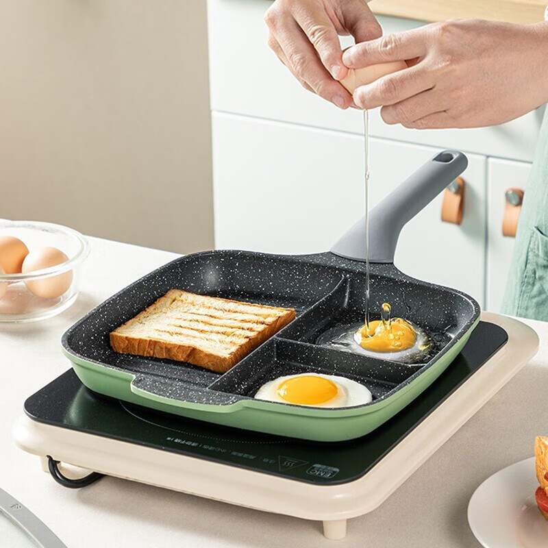 炊大皇(COOKER KING) 多功能不粘煎锅早餐神器JG26ZC早餐不粘锅铝合金26CM