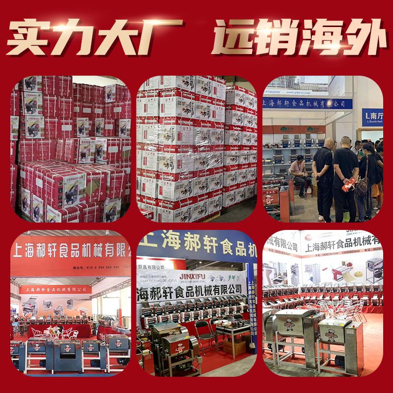 电动压面机擀面条机新型不锈钢小型家用商用揉面一体机全自动特价|豪华200型压面款