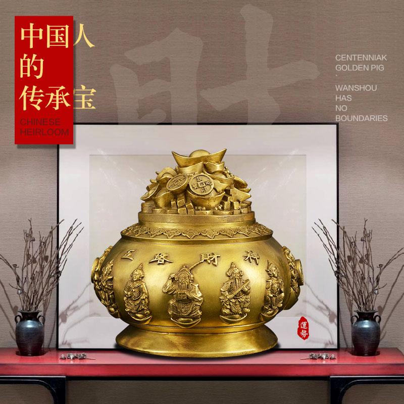 美帮汇五路全铜摆件客厅办公室装饰公司店铺开业礼品高清大图