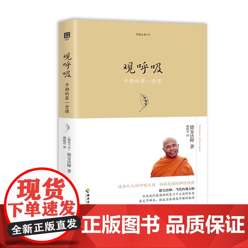 全3册 观呼吸+你可以不生气+内观 一行禅师德宝法师 禅修书籍 佛教佛学佛书籍入门初学者 海南出版社高清大图