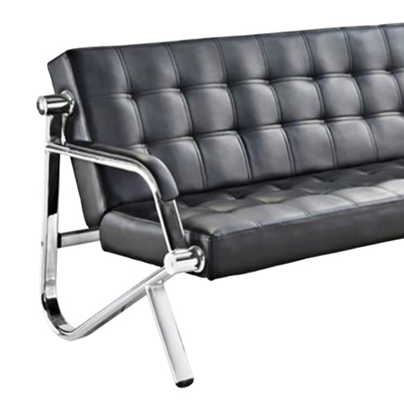 巴洛卡 皮布沙发 沙发椅等候椅沙发等待沙发办公室沙发BLK810西皮三人位高清大图