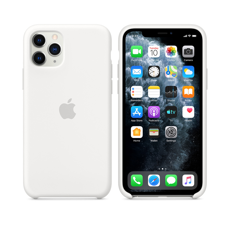 Apple iPhone 11 Pro Max 硅胶套 白高清大图