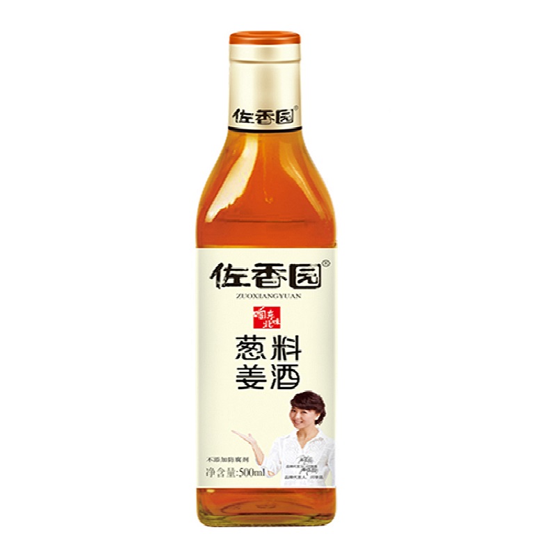 佐香园葱姜料酒500ml炒菜去腥解膻腌制香味浓郁含葱姜汁