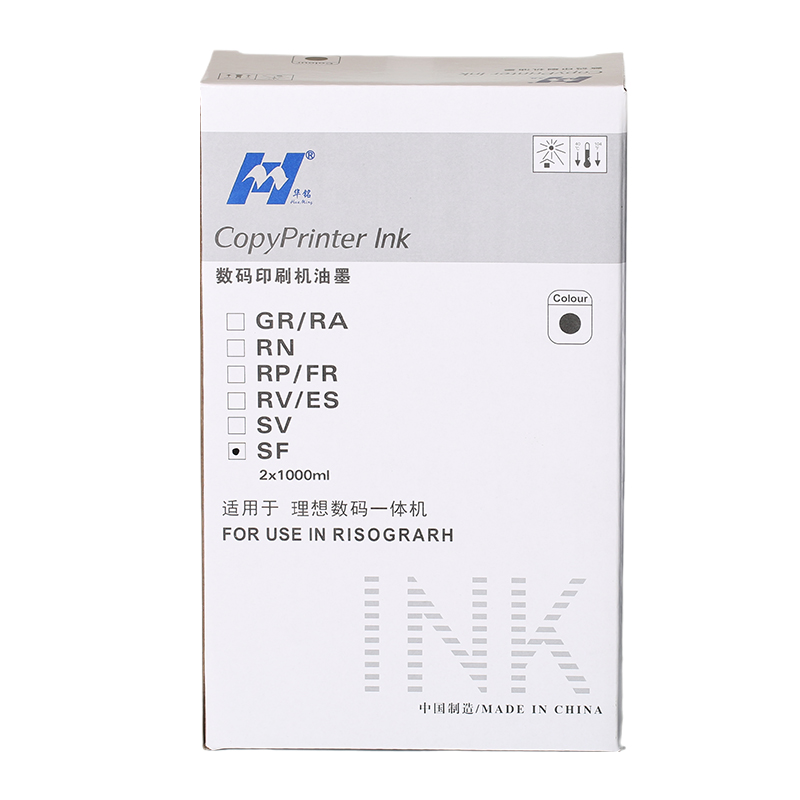 华铭 SF油墨适用理想速印机F型C油墨SF5231 5233 5234 5250 5330 5351 5353油墨高清大图