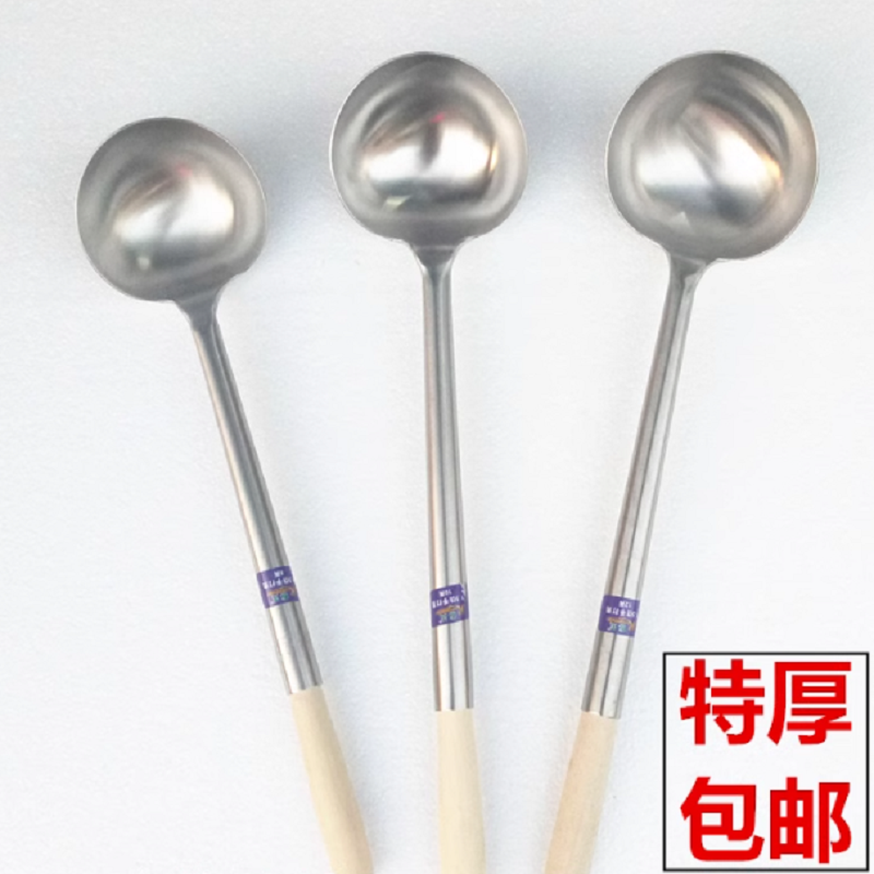 不锈钢加厚炒勺高清大图