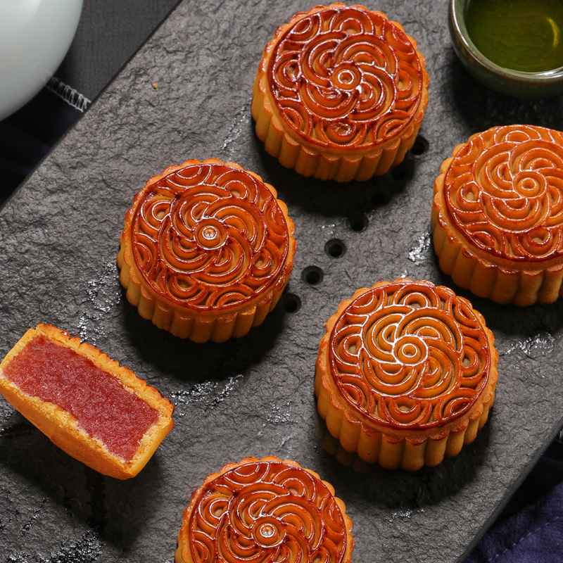 西瓜味的童话中秋月饼42gx6支装月饼散装中秋节迷你小月饼参数