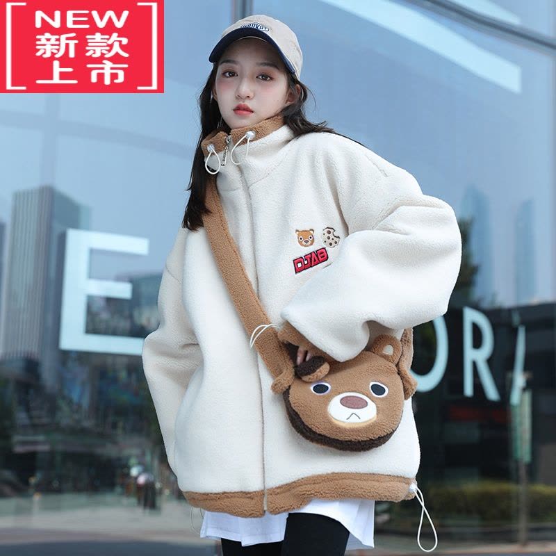 可莉允女童秋冬装外套洋气2022新款12中大儿童时髦女孩加厚冬装棉服15岁图片