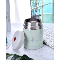 比得兔焖烧杯 保温桶韩版小清新汤桶便当盒学生带饭保温饭盒 浅绿色